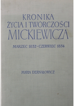 Kronika Życia i Twórczości Mickiewicza