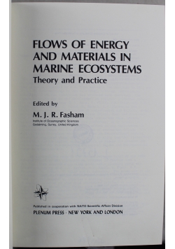 Flows of energy and materials in Marine ecosystems