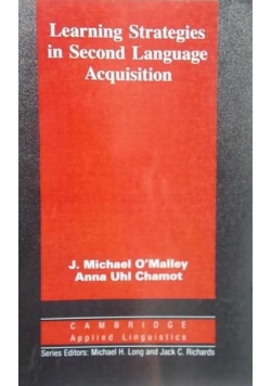 Learning Strategies in Second Language Acquisition
