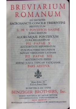 Breviarium Romanum ,1946r.