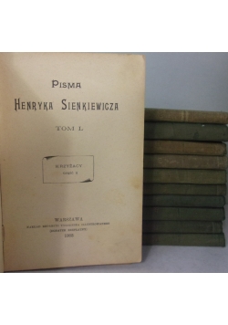 Pisma Henryka Sienkiewicza, zestaw 11 tomów