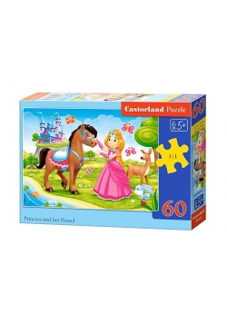 Puzzle 60 Księżniczka i jej koń CASTOR