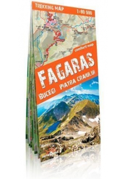 Trekking map Fagaras, Bucegi, Piatra Craiului mapa