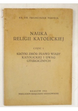 Nauka religii katolickiej cz. 1, 1941 r.