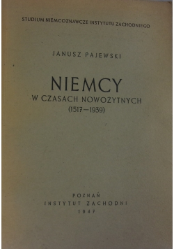 Niemcy w czasach nowożytnych 1517 - 1939, 1947 r.