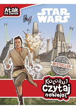 Star Wars Atak na zamek Koloruj czytaj naklejaj