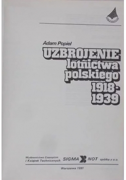 Uzbrojenie lotnictwa polskiego 1918 - 1939