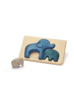 Słonie - Puzzle drewniane