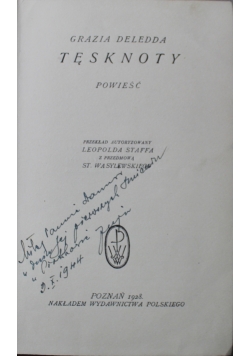Tęsknoty 1928 r.
