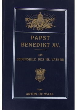 Der neue Papst unter hl. Vater Benedikt XV, 1915 r.