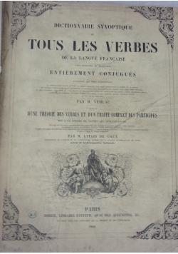 Tous les verbes, 1845 r.