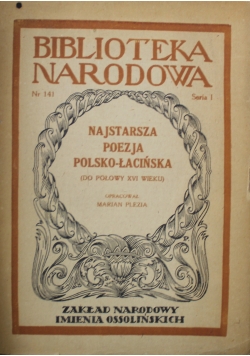 Najstarsza poezja polsko słowiańska