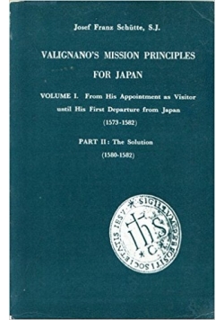 Valignano's mission principles for Japan