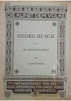 Georg Busch, 1923 r.