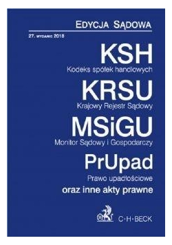 KSH, KRSU, MSiGU,PrUpad oraz inne akty prawne w.27