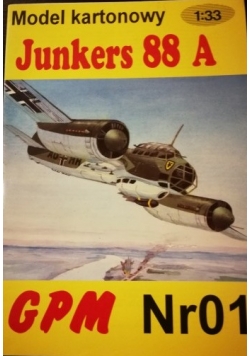 Junkers 88 A, model kartonowy. GPM Nr01