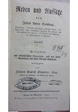 Reden und Aussatze