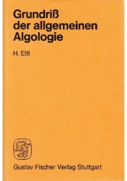 GrundriB der allgemeinen Algologie