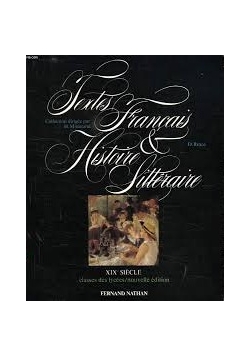 Textes français et histoire littéraire XIX siecle