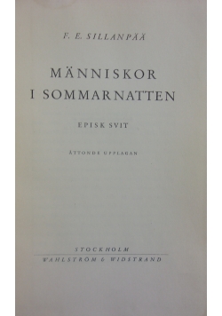 Manniskor i Sommarnatten, 1938r.