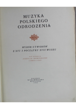 Muzyka polskiego odrodzenia