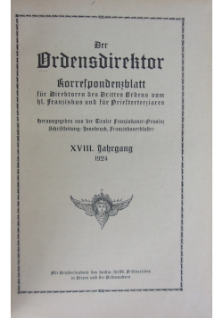 Der Ordensdirektor ,1924.