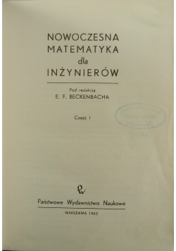 Nowoczesna matematyka dl inżynierów