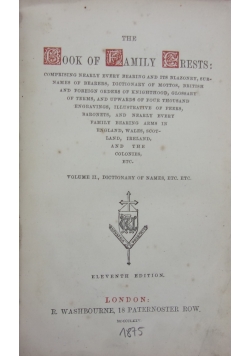 Book of family Crests 1875 r.