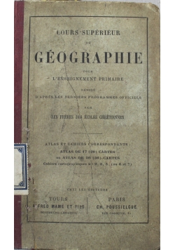 Cours Superieur de Geographie 1898 r.
