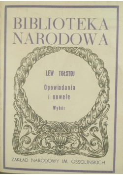 Opowiadania i nowele .Wybór