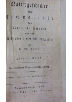 Raturgeschichte und Lechnologie,1806r.