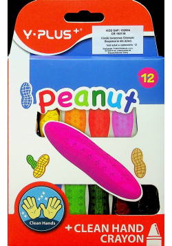 Kredki świecowe Peanut 12 kolorów Nowa