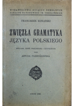 Zwięzła gramatyka języka polskiego 1920 r.