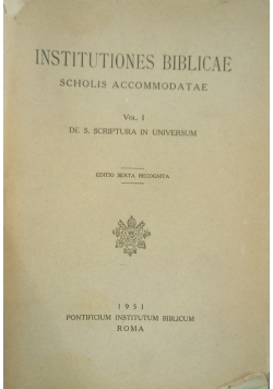 Institutiones Biblicae