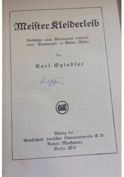 Meister Kleiderleib