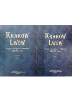 Kraków Lwów.  Tom IX. Zestaw 2 książek