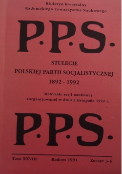 Stulecie Polskiej Partii Socjalistycznej 1892 - 1992