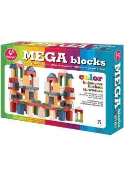 Klocki drewniane mega kolor