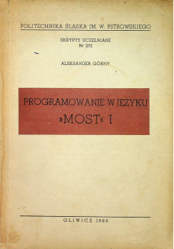 Programowanie w języku Most I