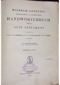 Handworterbuch, 1910 r.