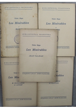 Les Miserables 5 tomów 1938 r.