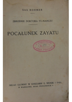 Pocałunek Zayatu, 1926 r.