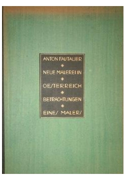 Neue malerei in osterreich, 1923 r.