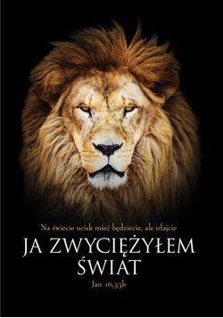 Kartka składana - Ja zwyciężyłem świat