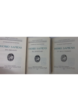 Homo Sapiens ,zestaw 3 książek,1923r.