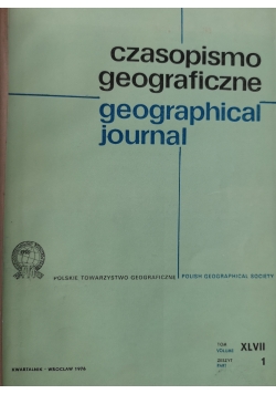 Czasopismo geograficzne Tom XLVII zeszyt od 1 do 4