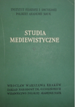 Studia Mediewistyczne 9