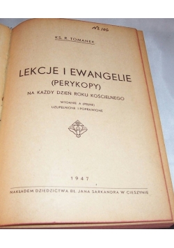 Lekcje i ewangelie (perykopy), 1947r.