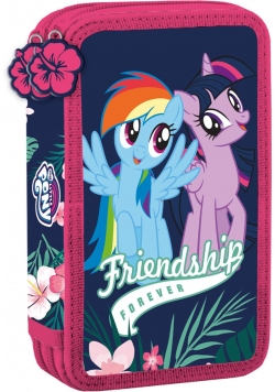 Piórnik podwójny z wyposażeniem My little Pony