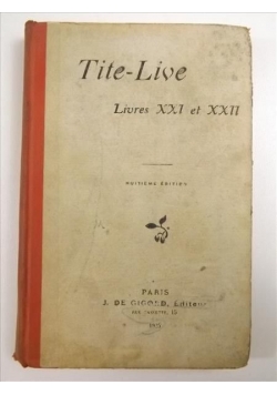 Tite-Live Livres XXi et XXII, 1925 r.